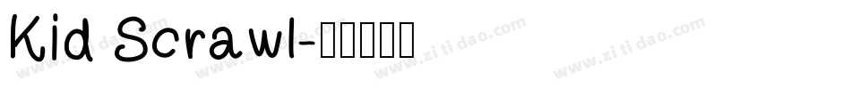 Kid Scrawl字体转换
